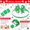 80 Pcs Christmas Dog Collar with Bow Snowman Snowflake Christmas Tree Pet Bowtie Collar Adjustable Xmas Cat Puppy Basic Neckties for Christmas Winter Holiday Pet Bow Grooming Accessories